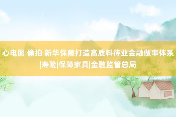 心电图 偷拍 新华保障打造高质料待业金融做事体系|寿险|保障家具|金融监管总局
