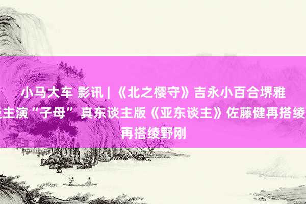 小马大车 影讯 | 《北之樱守》吉永小百合堺雅东谈主演“子母” 真东谈主版《亚东谈主》佐藤健再搭绫野刚
