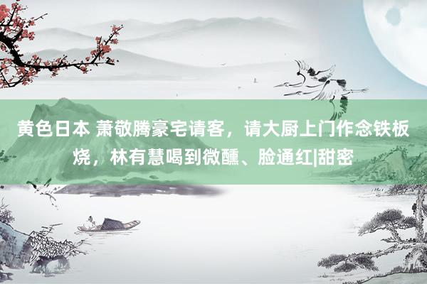 黄色日本 萧敬腾豪宅请客，请大厨上门作念铁板烧，林有慧喝到微醺、脸通红|甜密